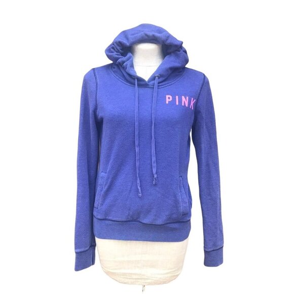 PINK Victoria's Secret "Love Pink" Hoodie Small Pullover Sweatshirt - Picture 8 of 10